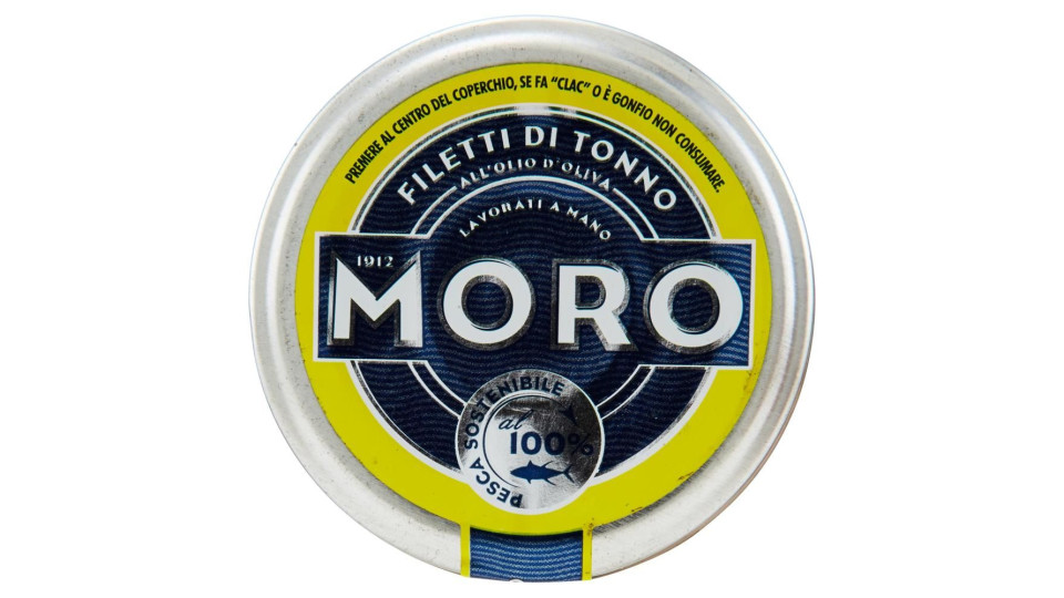 Moro Filetti di Tonno all'Olio d'Oliva Pesca Sostenibile al 100%