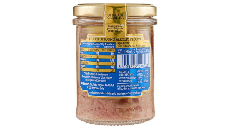 Nostromo Filetti di Tonno all'Olio di Oliva