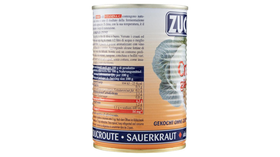 Zuccato Crauti già cotti
