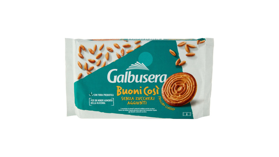 Galbusera BuoniCosì senza zuccheri aggiunti frollino con uova fresche italiane