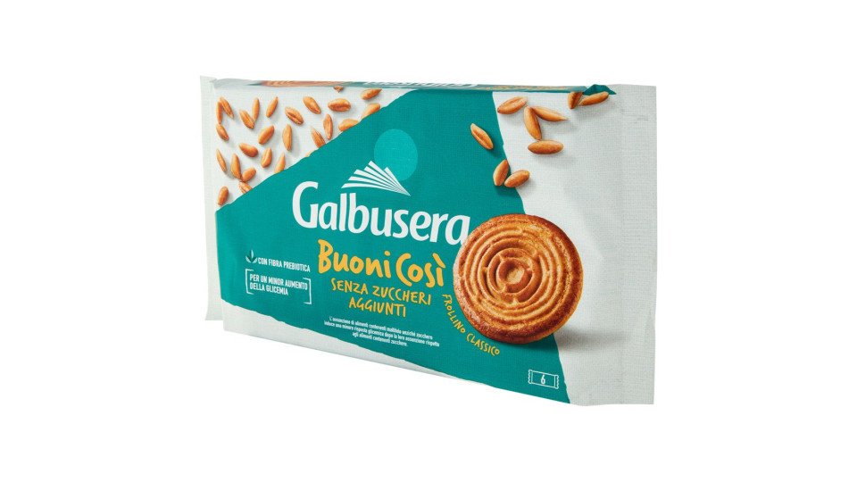 Galbusera BuoniCosì senza zuccheri aggiunti frollino con uova fresche italiane