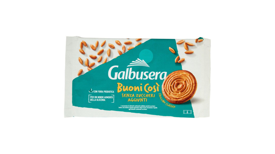 Galbusera BuoniCosì senza zuccheri aggiunti frollino con uova fresche italiane