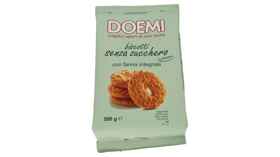 Doemi Biscotti senza zucchero aggiunto con farina integrale