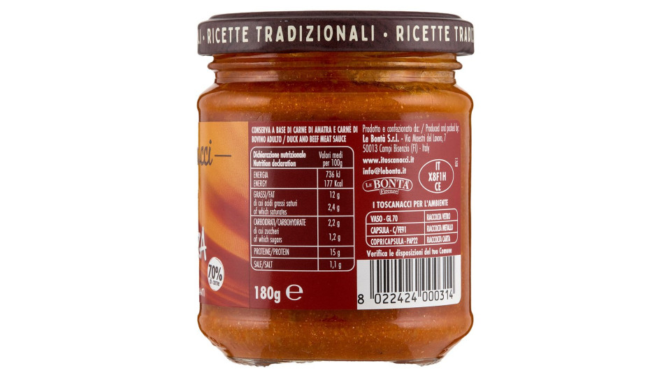 i toscanacci Ragù di Anatra