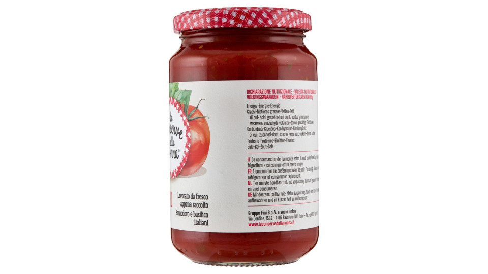 Le conserve della nonna Pomodoro al basilico
