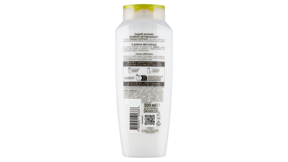 Elvive Energizzante Shampoo delicato capelli normali tendenti ad ingrassarsi