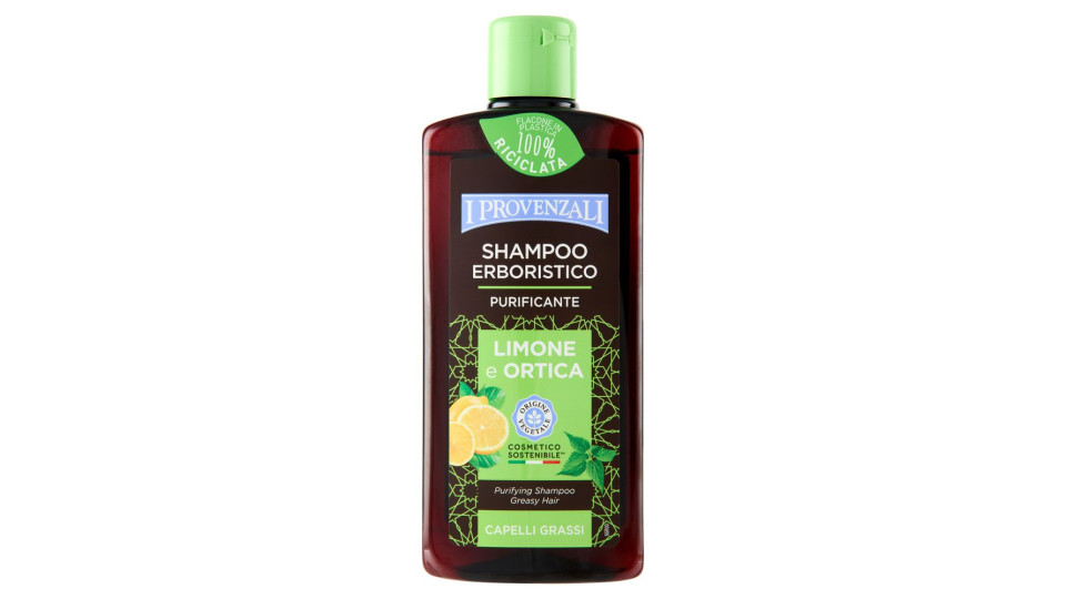 I Provenzali Shampoo Erboristico Limone e Ortica Capelli Grassi