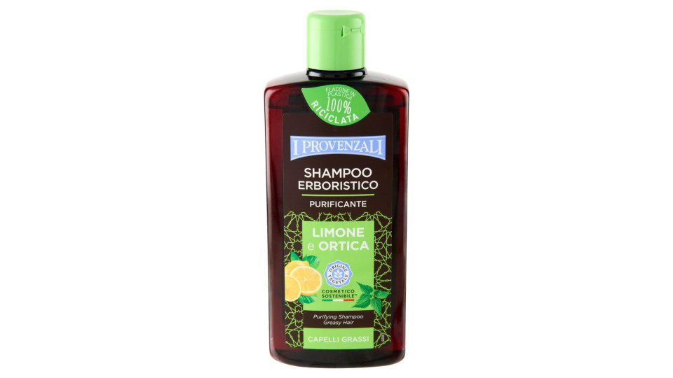 I Provenzali Shampoo Erboristico Limone e Ortica Capelli Grassi