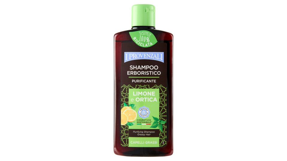 I Provenzali Shampoo Erboristico Limone e Ortica Capelli Grassi