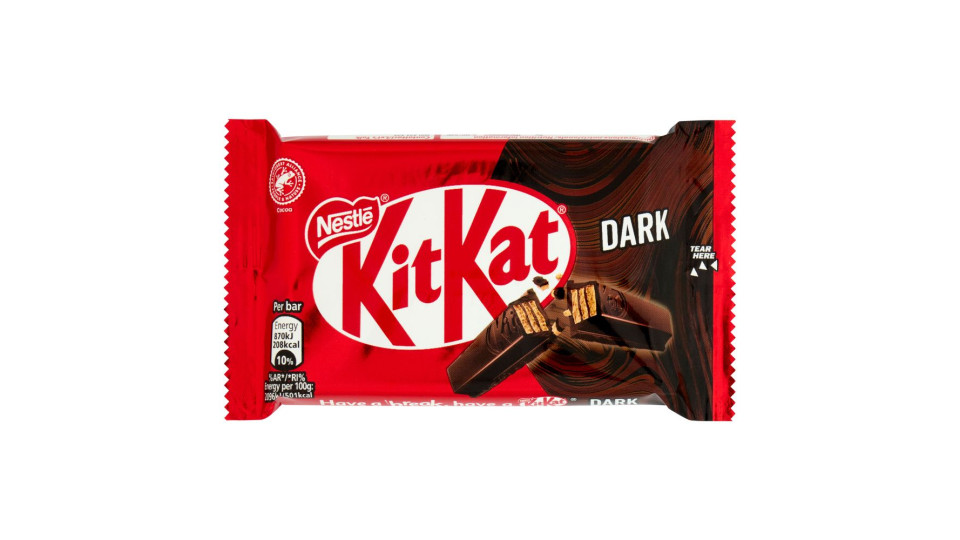 NESTLÉ KITKAT DARK 70% Wafer ricoperto di cioccolato fondente