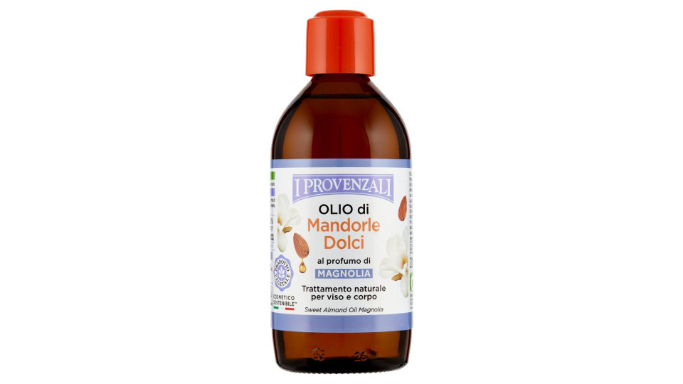 I Provenzali Olio di Mandorle Dolci Puro al 100% al Profumo di Magnolia