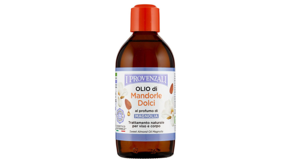 I Provenzali Olio di Mandorle Dolci Puro al 100% al Profumo di Magnolia