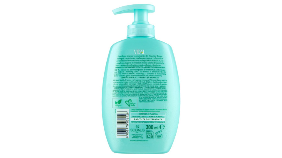 Vidal Sapone Liquido Muschio Bianco