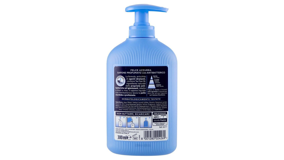 Felce Azzurra con Antibatterico Sapone Liquido