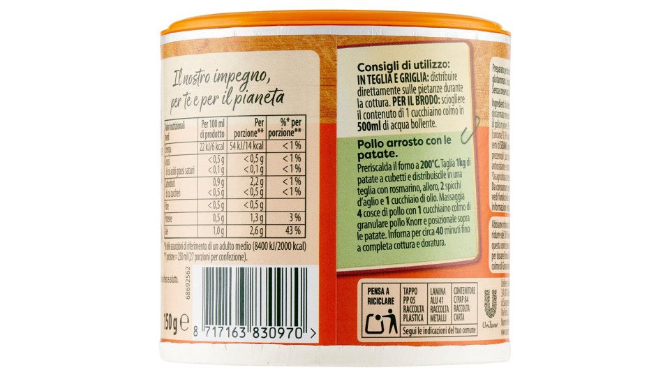 Knorr brodo granulare pollo