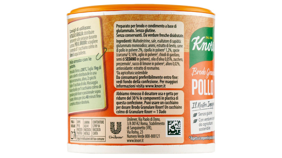Knorr brodo granulare pollo