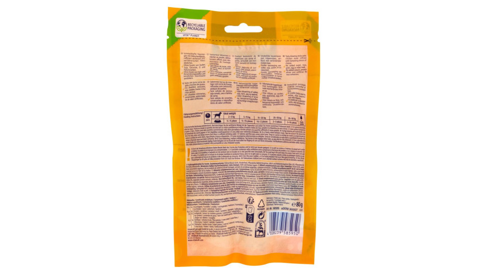 Vitakraft pure Chicken Bonas Bastoncini masticabili con pollo e formaggio