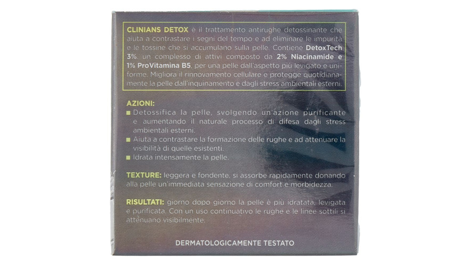 Clinians Antirughe Detox Trattamento Antiossidante