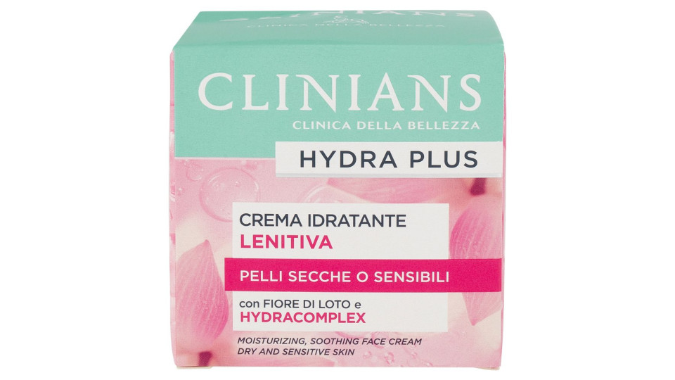 Clinians Hydra Plus Crema Idratante Lenitiva Pelli Secche o Sensibili