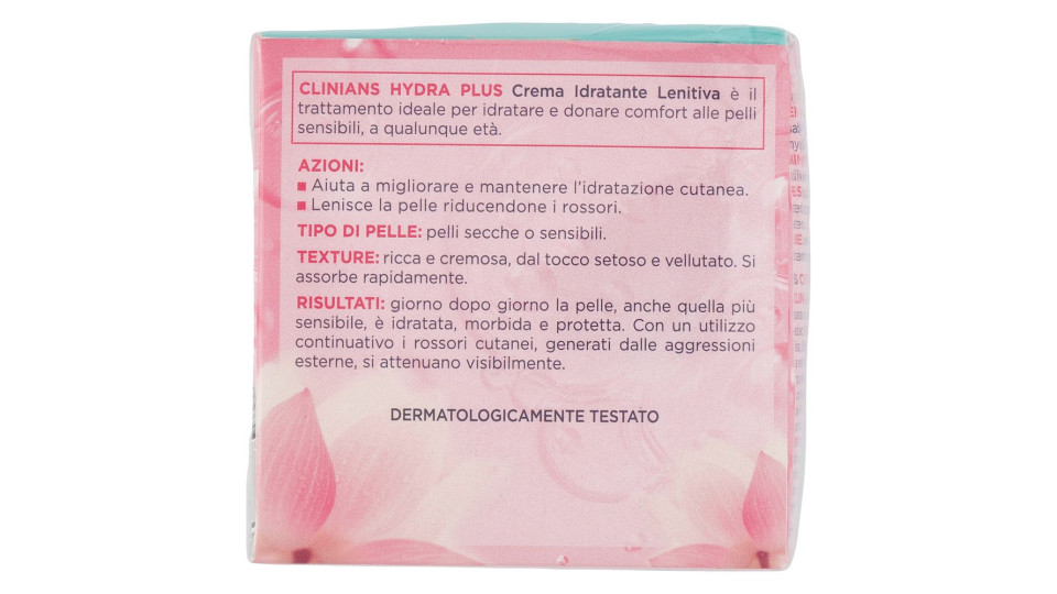 Clinians Hydra Plus Crema Idratante Lenitiva Pelli Secche o Sensibili