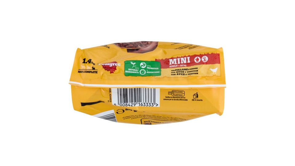 Pedigree Vital Protection Adult Mini <10kg con Pollo e Verdure