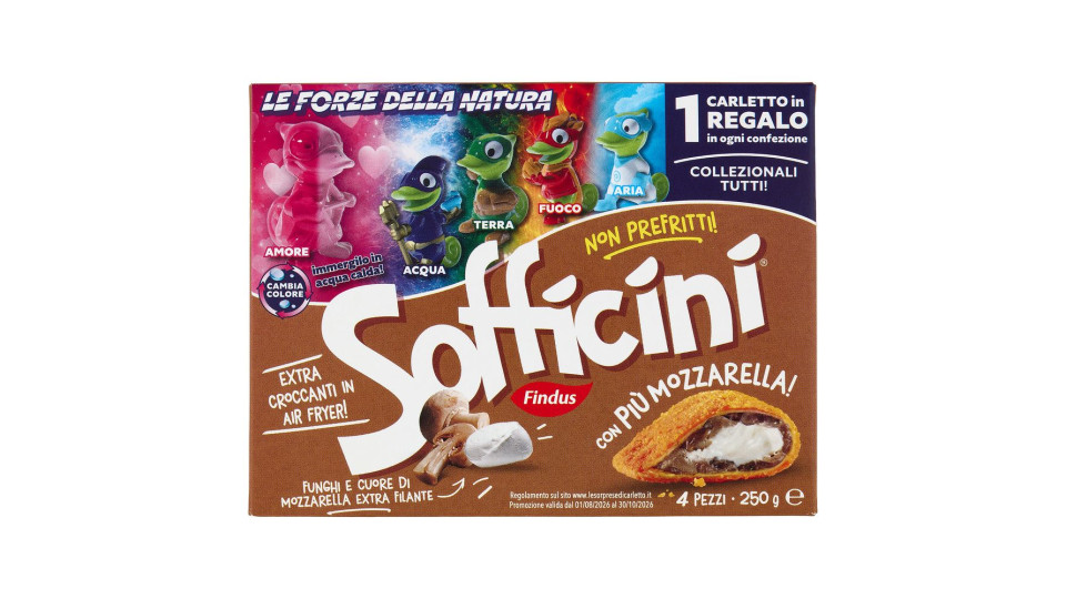 Sofficini funghi più mozzarella 4 pezzi