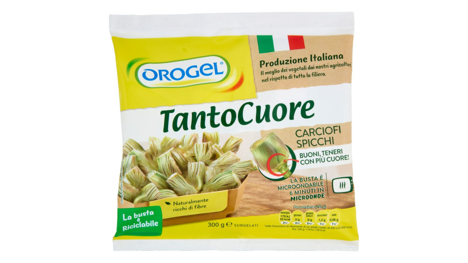 Orogel TantoCuore Carciofi in Spicchi Surgelati