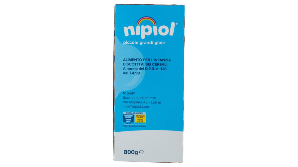 Nipiol Biscottini 6 Cereali