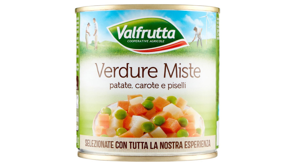 Verdure Miste Patate, Carote e Piselli