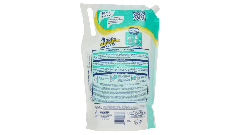 milmil Sapone Liquido muschio bianco