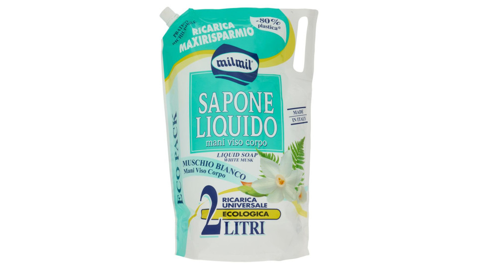 milmil Sapone Liquido muschio bianco