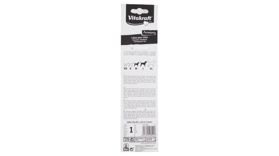 Vitakraft Accessory Guinzaglio per cani riflettente M