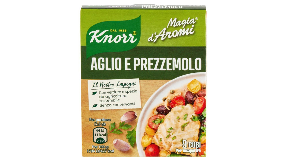 Knorr - Magia D'Aromi, Aglio E Prezzemolo, 8 Cubi