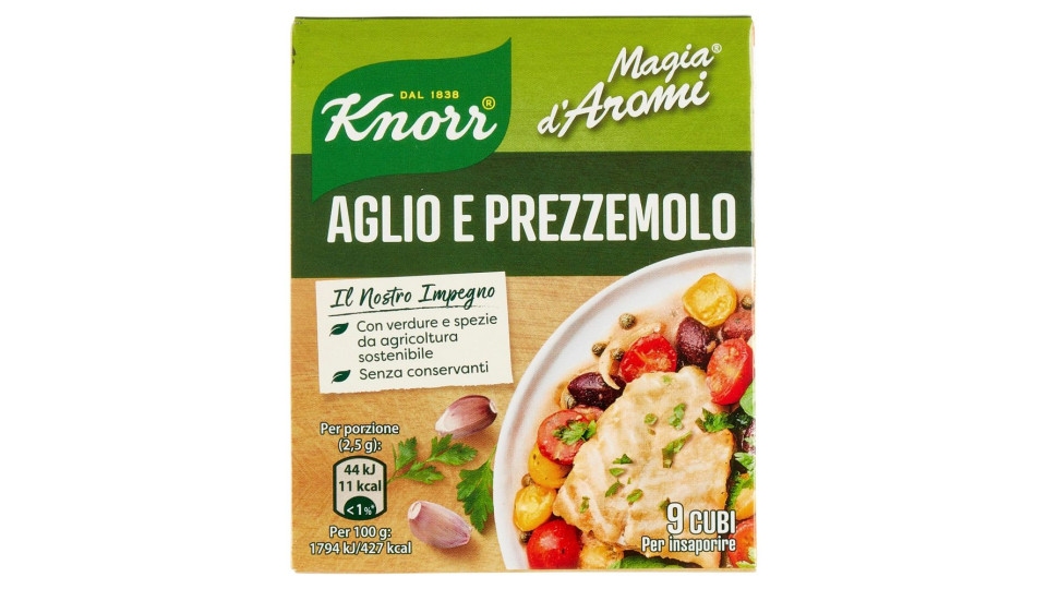 Knorr - Magia D'Aromi, Aglio E Prezzemolo, 8 Cubi