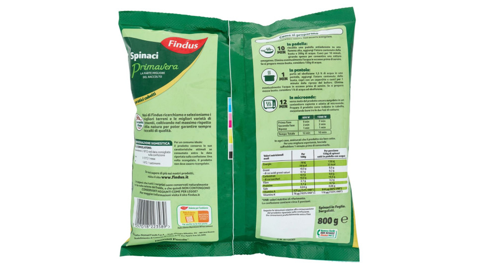 Findus Ciuffetti di Spinaci Primavera