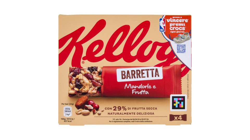 Kellogg's Barretta Mandorle e Frutta
