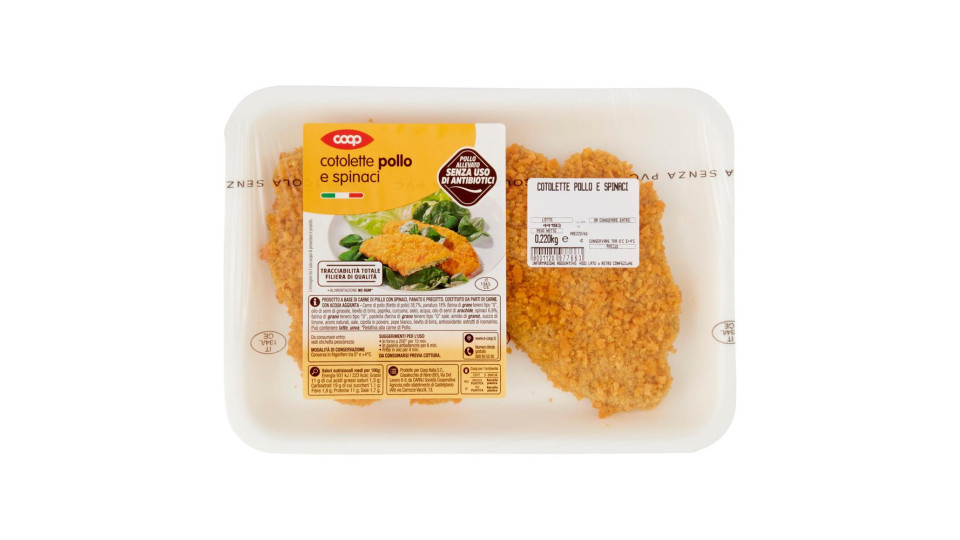 Cotolette Pollo E Spinaci