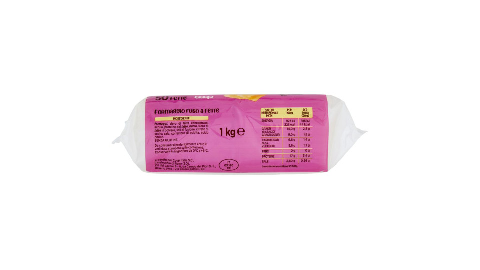 Fettine Formaggio Fuso A Fette 8 Fettine