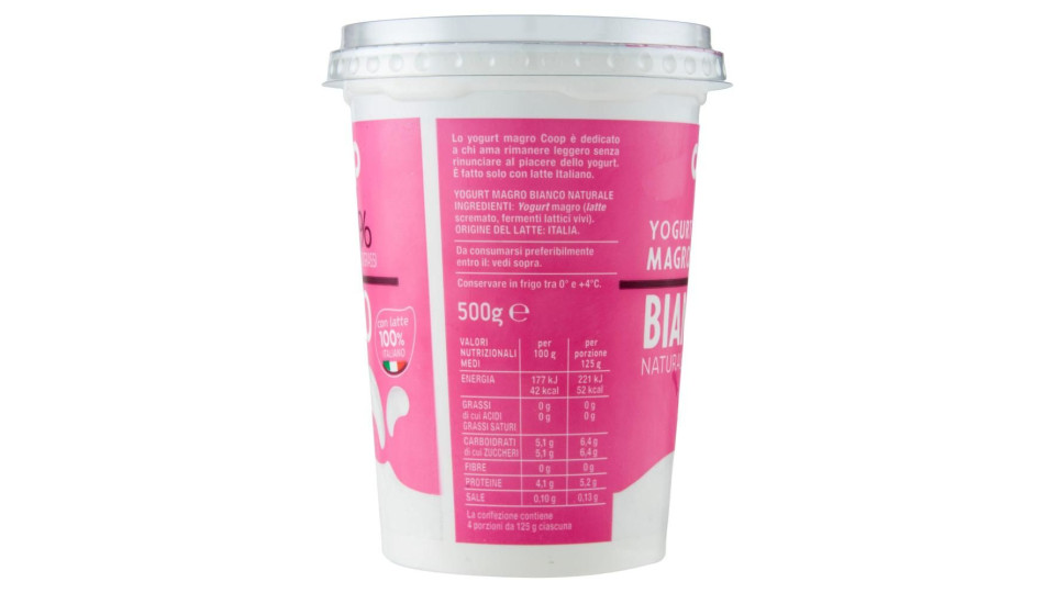 0% Di Grassi Yogurt Magro Bianco Naturale