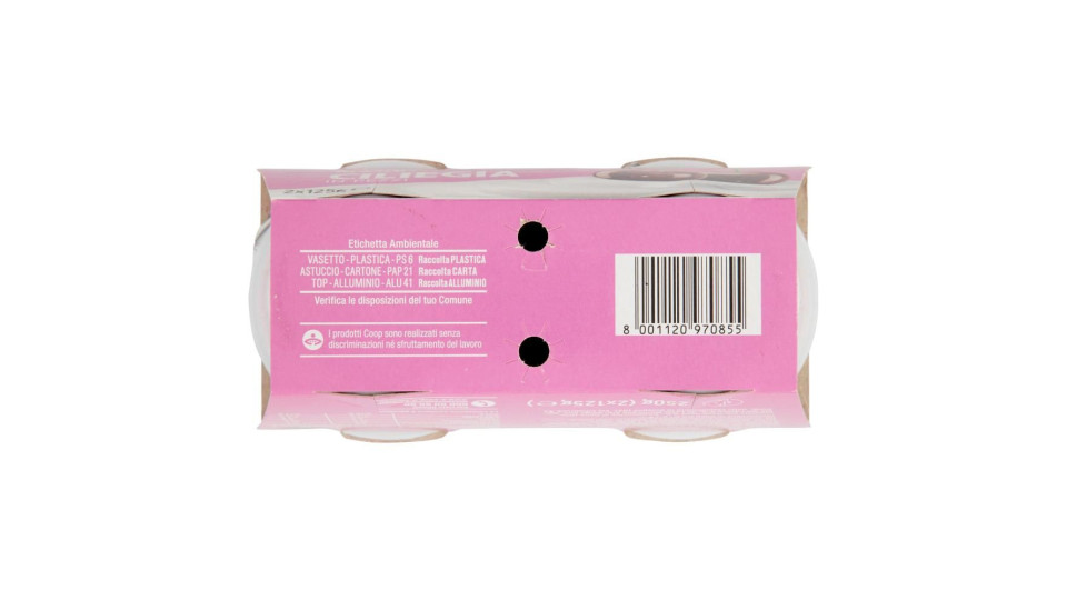 0% Di Grassi Yogurt Magro Con Ciliegia In Pezzi