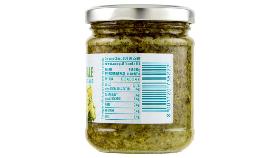 Pesto Con Basilico Genovese Dop Senza Aglio