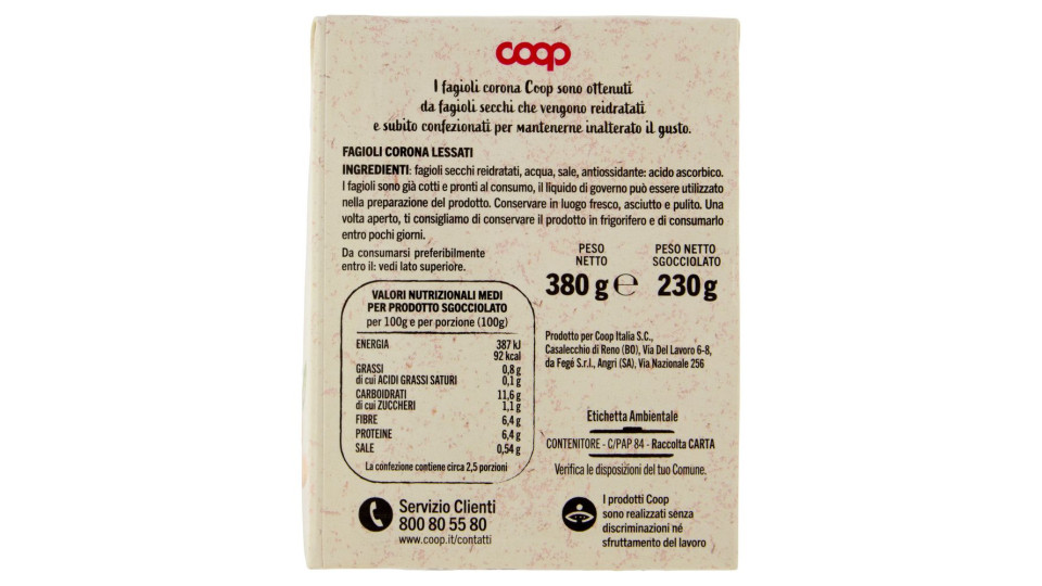 Fagioli Corona 400 g Conad