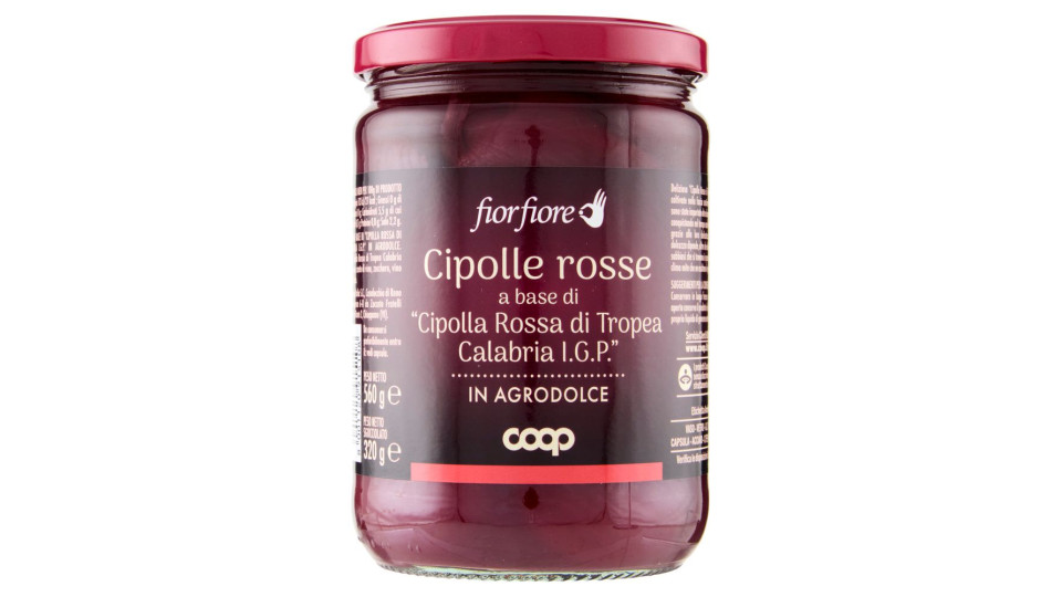 Cipolle Rosse A Base Di "cipolla Rossa Di Tropea Calabria I.g.p."