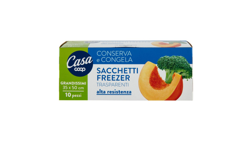 Sacchetti Freezer Grandissimi Trasparenti 35x50 Cm