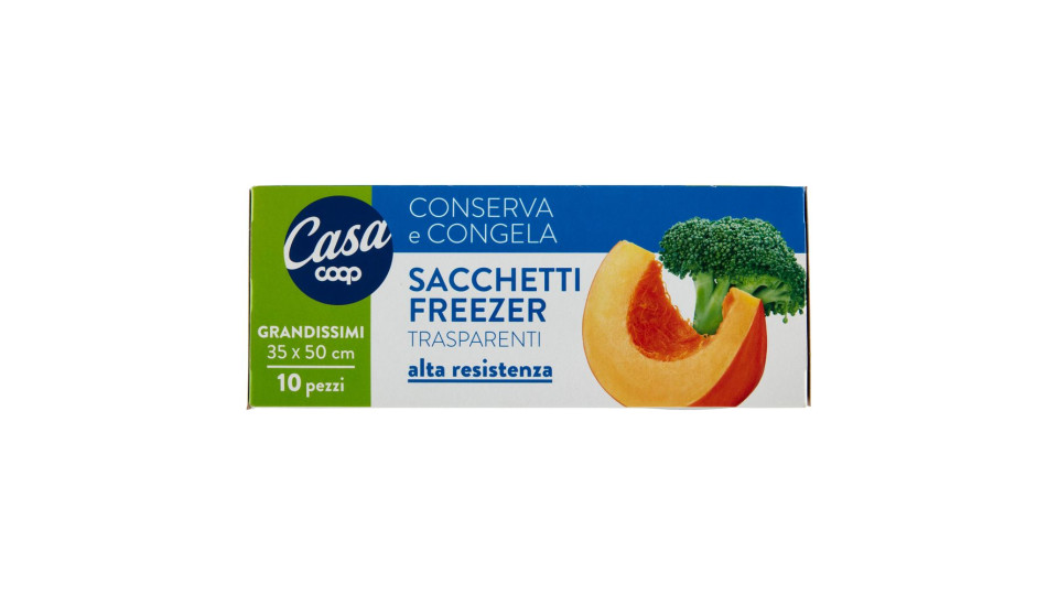 Sacchetti Freezer Grandissimi Trasparenti 35x50 Cm