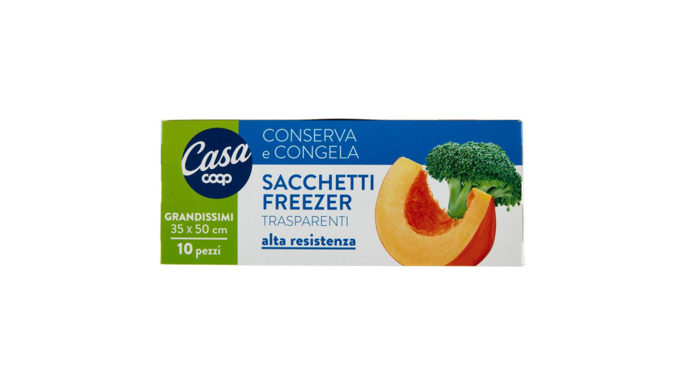 Sacchetti Freezer Grandissimi Trasparenti 35x50 Cm