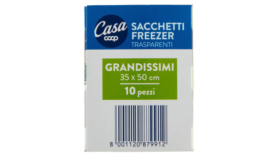 Sacchetti Freezer Grandissimi Trasparenti 35x50 Cm