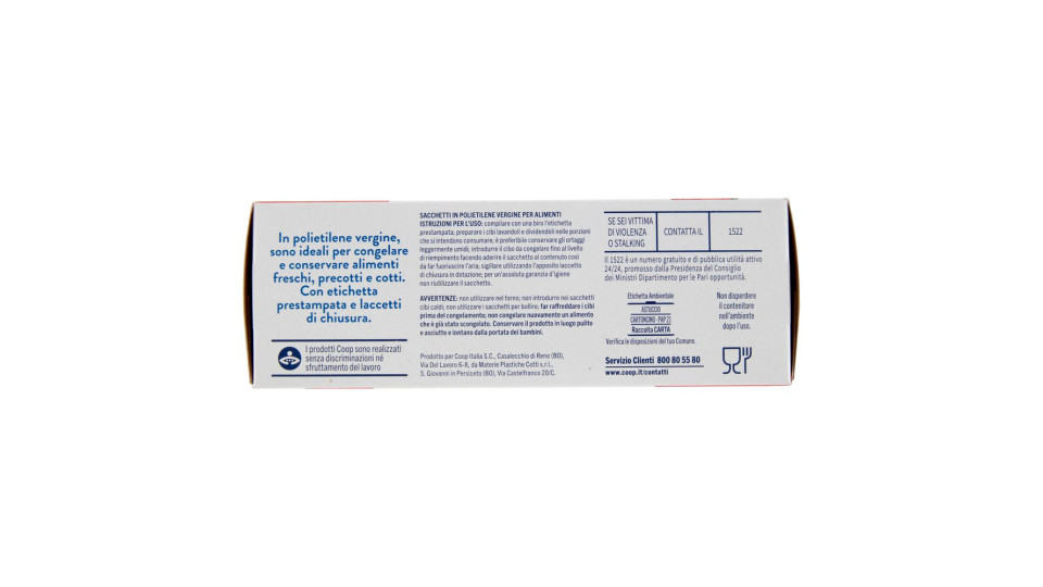 Sacchetti Freezer Medi Trasparenti 23x32 Cm