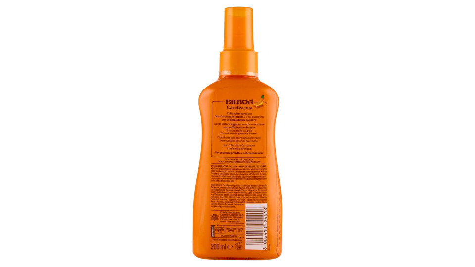 Bilboa Carrot Plus Olio Solare Spray Super Abbronzante
