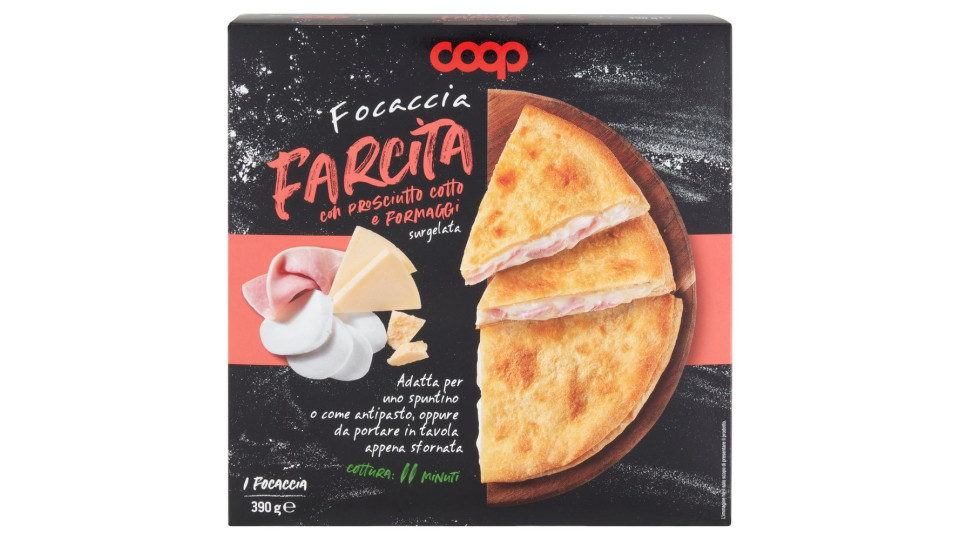 Focaccia Farcita Con Prosciutto Cotto E Formaggi Surgelata